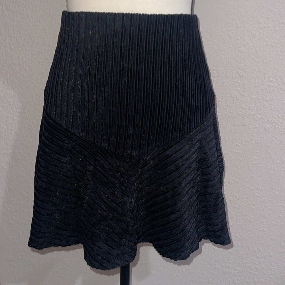 FREE People Camden Ribbed Black Mini Skirt SZ XS - Picture 7 of 10